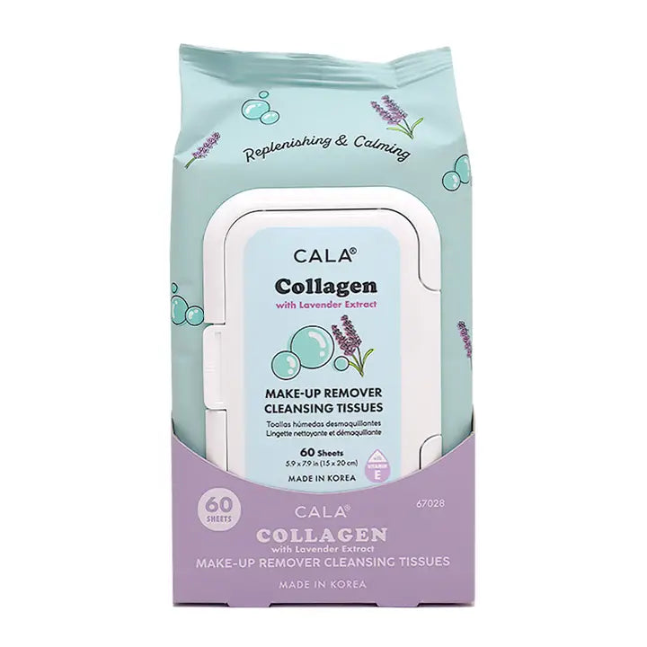 Cala 67028 Makeup Remover Tissue 60sheet Collagen - 3pc