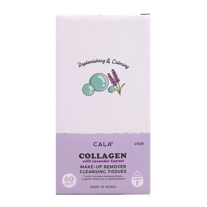 Cala 67028 Makeup Remover Tissue 60sheet Collagen - 3pc