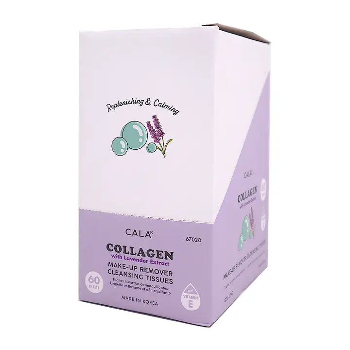 Cala 67028 Makeup Remover Tissue 60sheet Collagen - 3pc