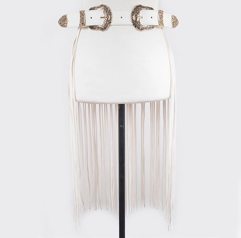 Double Buckle Curtain Fringe Belt
