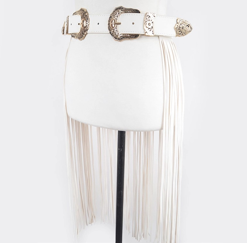 Double Buckle Curtain Fringe Belt