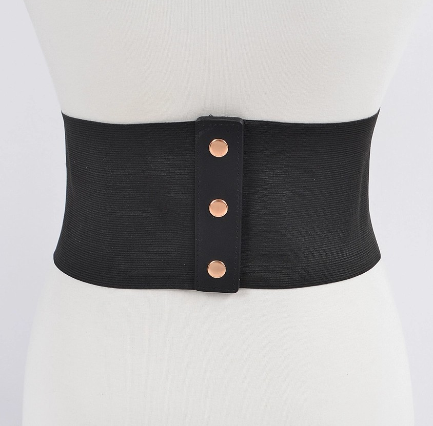 Wide Multi O Ring Metal PLUS Size Elastic Belt