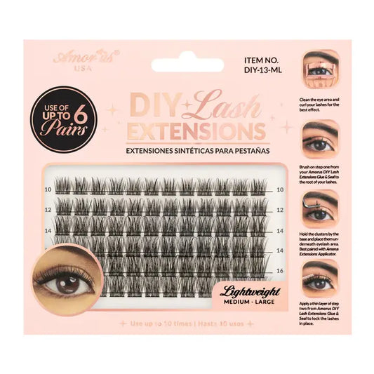Amorus DIY-13-ML Diy Lash Extensions - 6 Sets