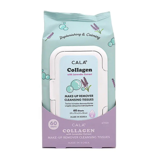 Cala 67028 Makeup Remover Tissue 60sheet Collagen - 3pc