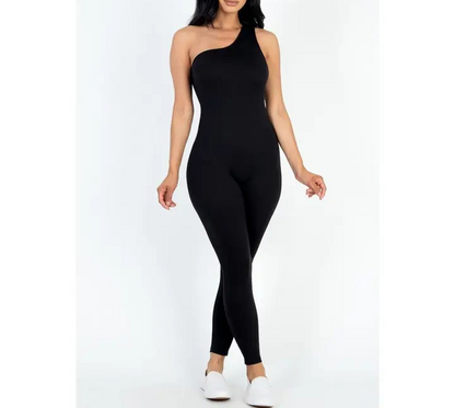One Shoulder Jumpsuit
