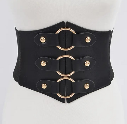 Wide Multi O Ring Metal PLUS Size Elastic Belt