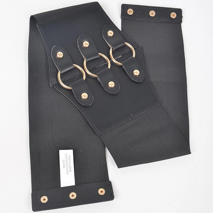 Wide Multi O Ring Metal PLUS Size Elastic Belt