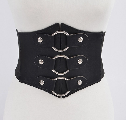 Wide Multi O Ring Metal PLUS Size Elastic Belt